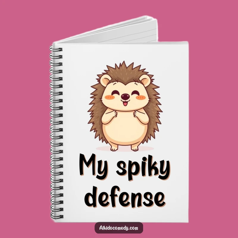 Funny Hedgehog Aikido Notebook - Block Practice Journal Gift